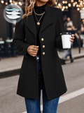 LUNE Coat with Single Button Closure