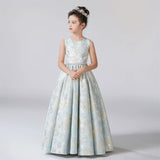 Girls' A-Line Rose Pattern Formal Dress