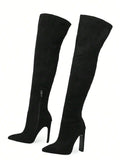 Women's high heel Boots with Side Zipper