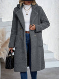 LUNE Warm Shearling Long Coat for Autumn and Winter