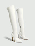 Women's high heel Boots with Side Zipper