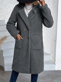 LUNE Warm Shearling Long Coat for Autumn and Winter
