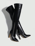 Women's high heel Boots with Side Zipper
