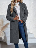 LUNE Warm Shearling Long Coat for Autumn and Winter