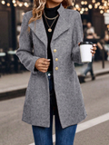 LUNE Coat with Single Button Closure